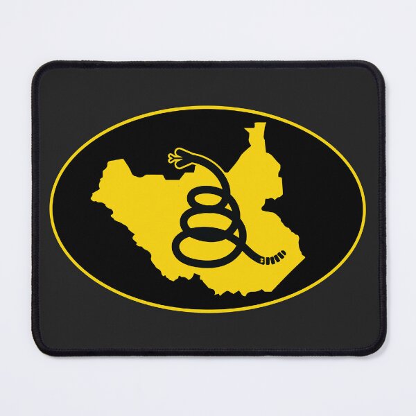 Item preview, SOUTH SUDAN - Freedom Is The Superpower - Modern Gadsden Snake Flag - Dont Tread On Me design designed and sold by pelagio.
