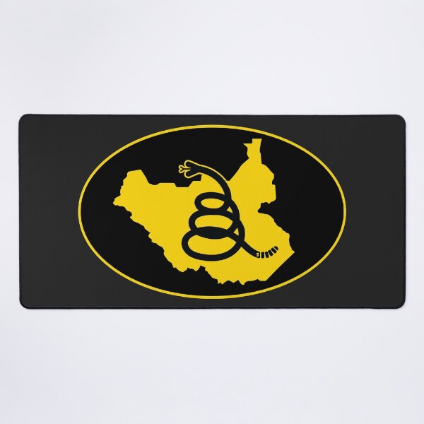 Item preview, SOUTH SUDAN - Freedom Is The Superpower - Modern Gadsden Snake Flag - Dont Tread On Me design designed and sold by pelagio.