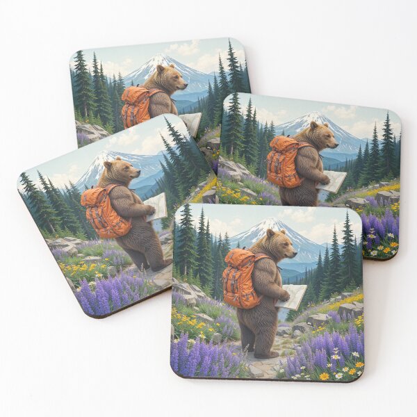 Item preview, Hiking Bear designed and sold by TeeARTHY.