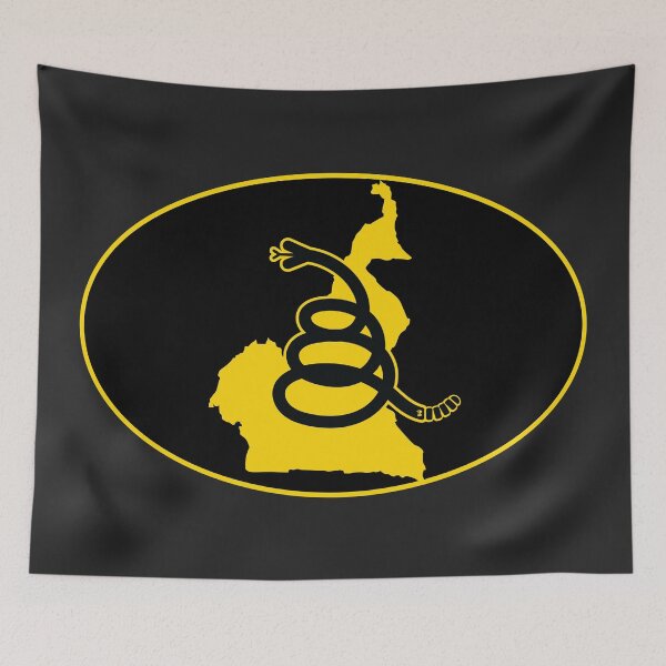Item preview, CAMEROON - Freedom Is The Superpower - Modern Gadsden Snake Flag - Dont Tread On Me design designed and sold by pelagio.