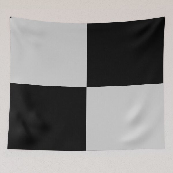 Item preview, Quarters - Black and Light Gray designed and sold by JustPatterns2.