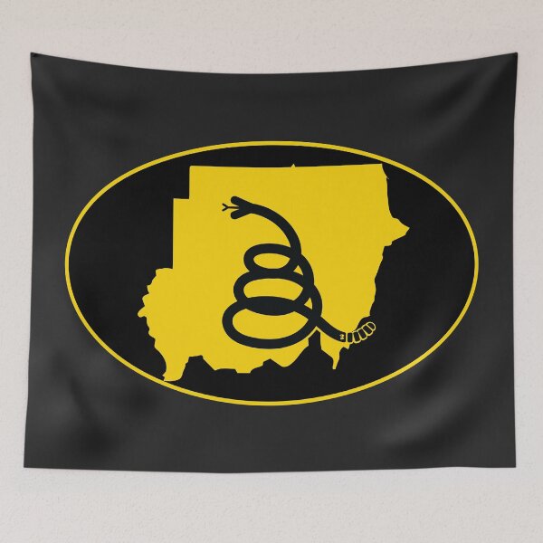 Item preview, SUDAN - Freedom Is The Superpower - Modern Gadsden Snake Flag - Dont Tread On Me design designed and sold by pelagio.