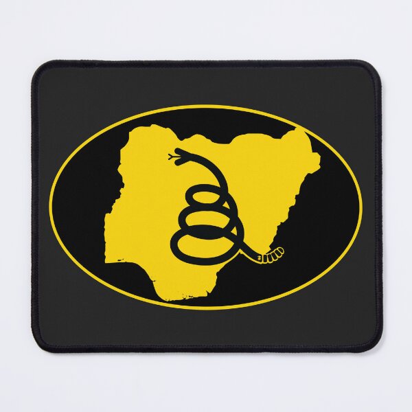 Item preview, NIGERIA - Freedom Is The Superpower - Modern Gadsden Snake Flag - Dont Tread On Me design designed and sold by pelagio.