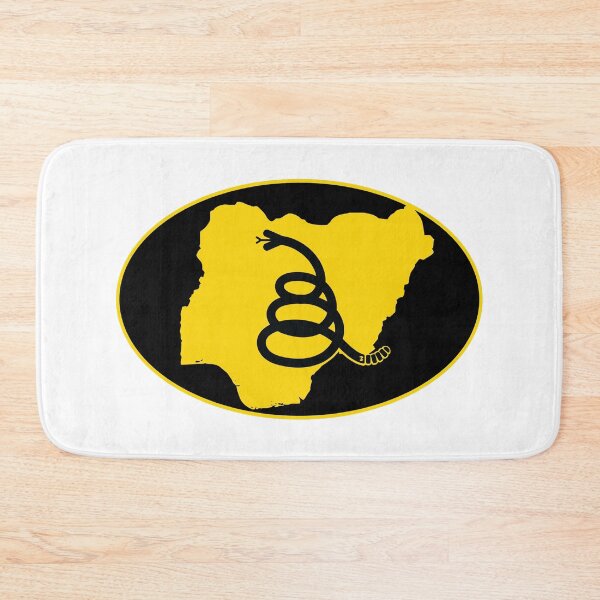 Item preview, NIGERIA - Freedom Is The Superpower - Modern Gadsden Snake Flag - Dont Tread On Me design designed and sold by pelagio.