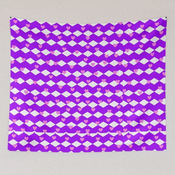 Item preview, A purple and white pattern of hearts designed and sold by PWDigitalArt.