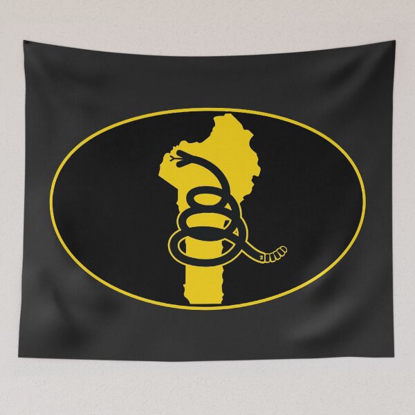 Item preview, BENIN - Freedom Is The Superpower - Modern Gadsden Snake Flag - Dont Tread On Me design designed and sold by pelagio.