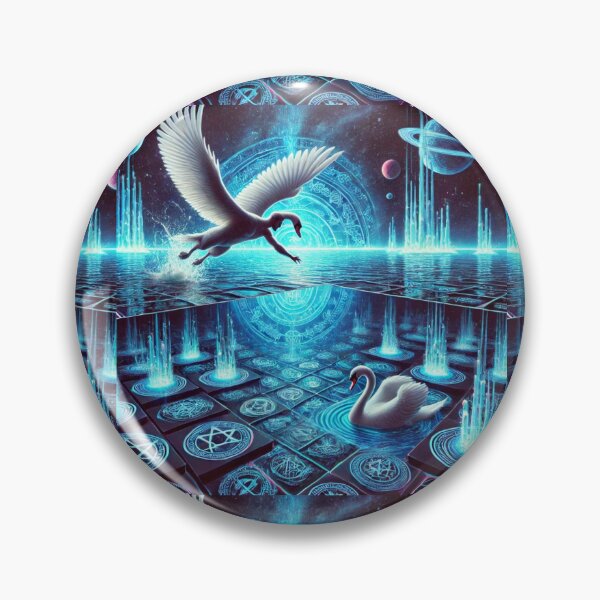 Item preview, "Celestial Swan Dive – The Cosmic Journey Across the Stars" designed and sold by Meta2Physical.