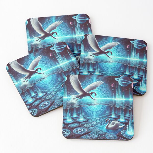 Item preview, "Celestial Swan Dive – The Cosmic Journey Across the Stars" designed and sold by Meta2Physical.