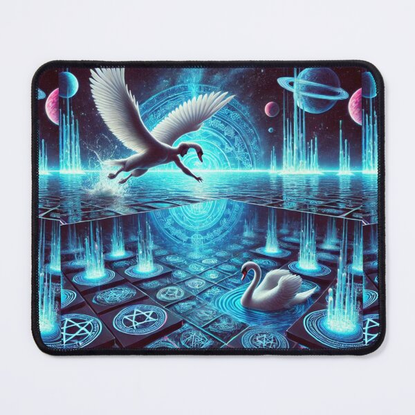 Item preview, "Celestial Swan Dive – The Cosmic Journey Across the Stars" designed and sold by Meta2Physical.