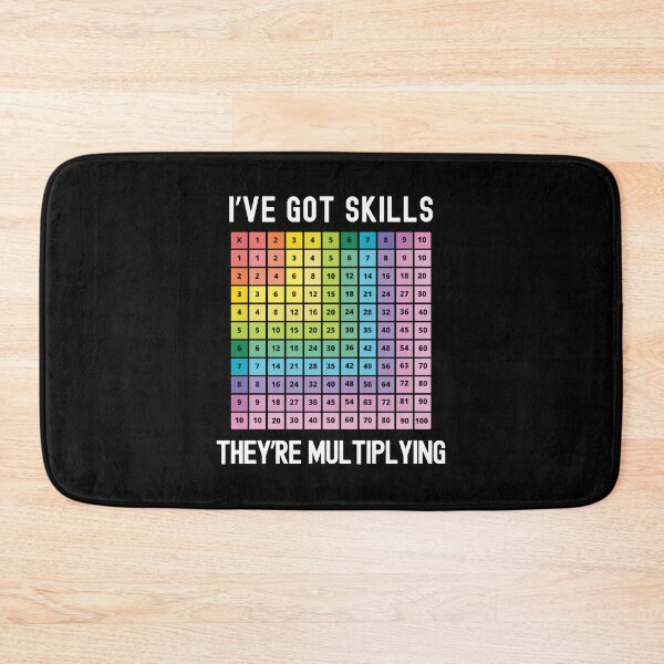 Item preview, I've Got Skills They're Multiplying | Math Wiz Kid | Kid Who Loves Math | Kid Multiplication Table designed and sold by jadedscientist.