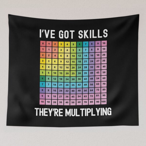 Item preview, I've Got Skills They're Multiplying | Math Wiz Kid | Kid Who Loves Math | Kid Multiplication Table designed and sold by jadedscientist.