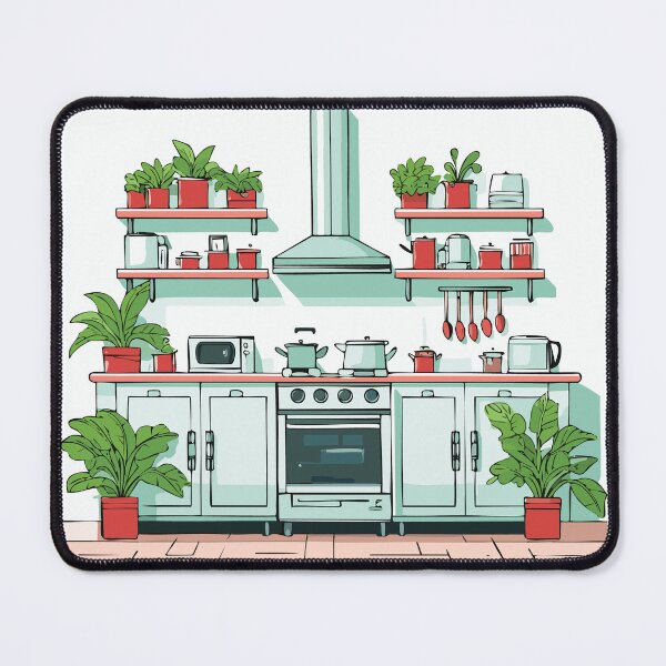 Item preview, Modern kitchen with plants designed and sold by Zen Lael.