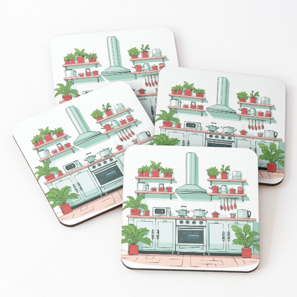 Item preview, Modern kitchen with plants designed and sold by Zen Lael.