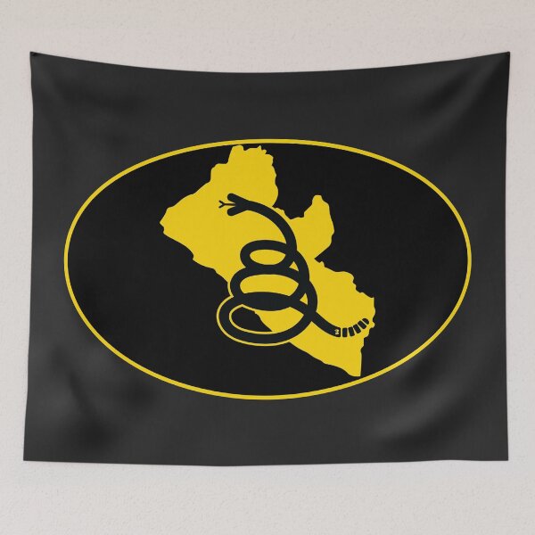 Item preview, LIBERIA - Freedom Is The Superpower - Modern Gadsden Snake Flag - Dont Tread On Me design designed and sold by pelagio.