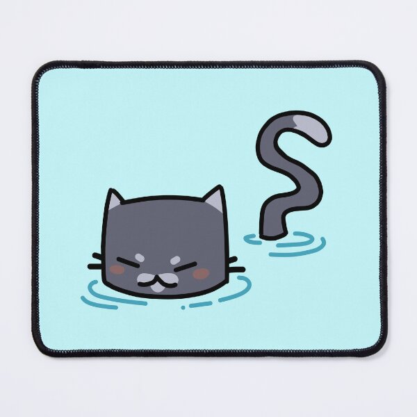 Item preview, Adventurous Gray Cat Swimming designed and sold by StarMoonss.