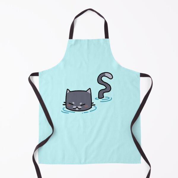 Item preview, Adventurous Gray Cat Swimming designed and sold by StarMoonss.