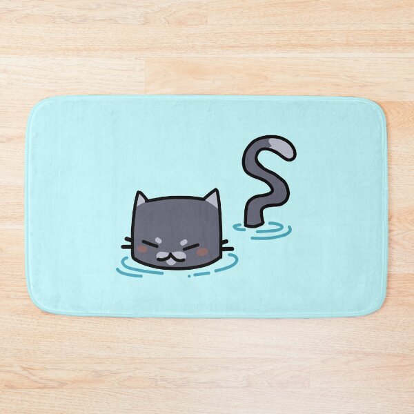 Item preview, Adventurous Gray Cat Swimming designed and sold by StarMoonss.