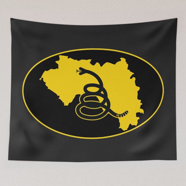 Item preview, GUINEA - Freedom Is The Superpower - Modern Gadsden Snake Flag - Dont Tread On Me design designed and sold by pelagio.