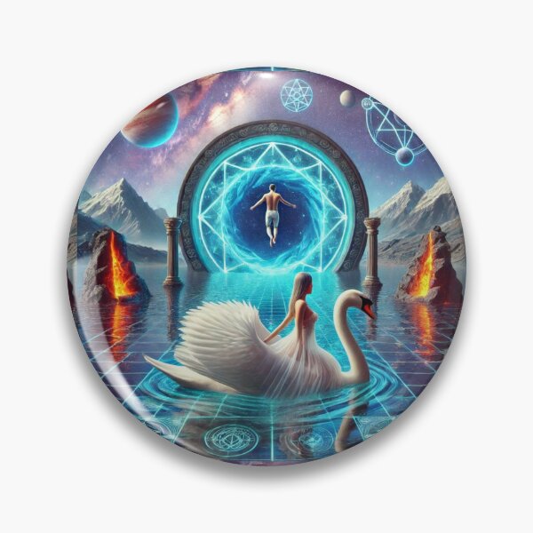 Item preview, "Portal of Infinite Realms – The Cosmic Swan's Journey" designed and sold by Meta2Physical.