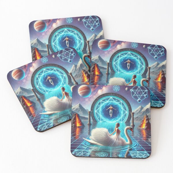 Item preview, "Portal of Infinite Realms – The Cosmic Swan's Journey" designed and sold by Meta2Physical.