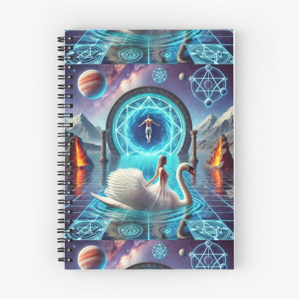 Item preview, "Portal of Infinite Realms – The Cosmic Swan's Journey" designed and sold by Meta2Physical.