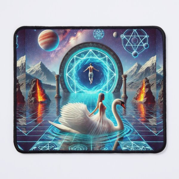 Item preview, "Portal of Infinite Realms – The Cosmic Swan's Journey" designed and sold by Meta2Physical.