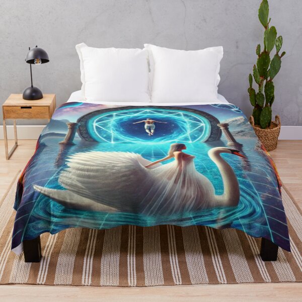 Item preview, "Portal of Infinite Realms – The Cosmic Swan's Journey" designed and sold by Meta2Physical.