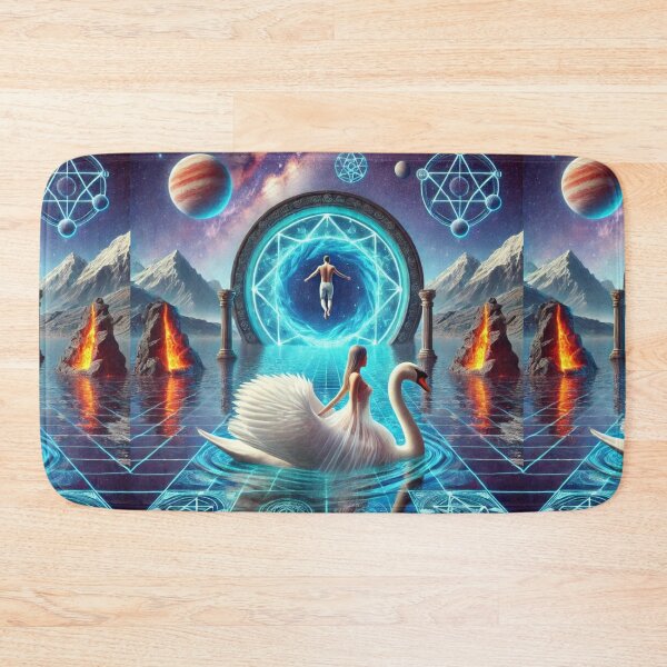 Item preview, "Portal of Infinite Realms – The Cosmic Swan's Journey" designed and sold by Meta2Physical.