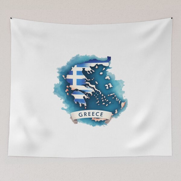 Item preview, Greece Flag designed and sold by clintang.