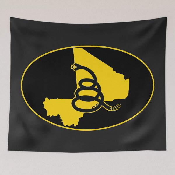 Item preview, MALI - Freedom Is The Superpower - Modern Gadsden Snake Flag - Dont Tread On Me design designed and sold by pelagio.