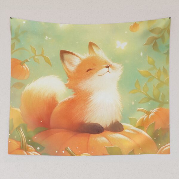 Item preview, Fox Pumpkin Perch designed and sold by AshiraCreations.
