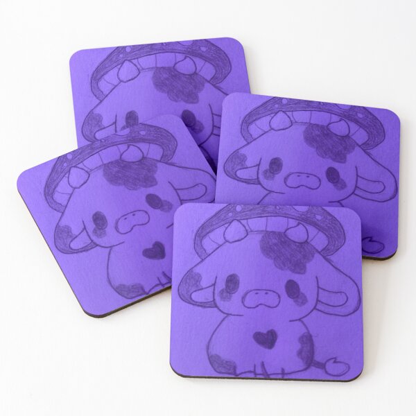 Item preview, Cute Cow with Mushroom Hat designed and sold by fashionCici303.