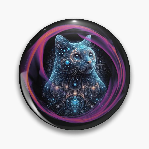 Item preview, Fractal Blue Cat designed and sold by Vast-Designs.
