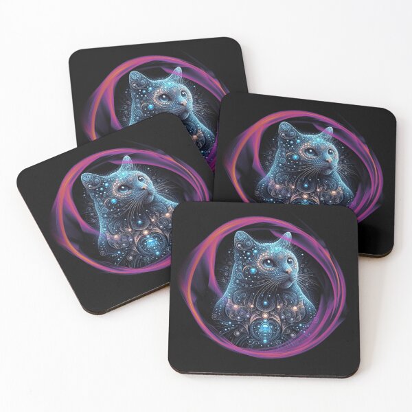 Item preview, Fractal Blue Cat designed and sold by Vast-Designs.