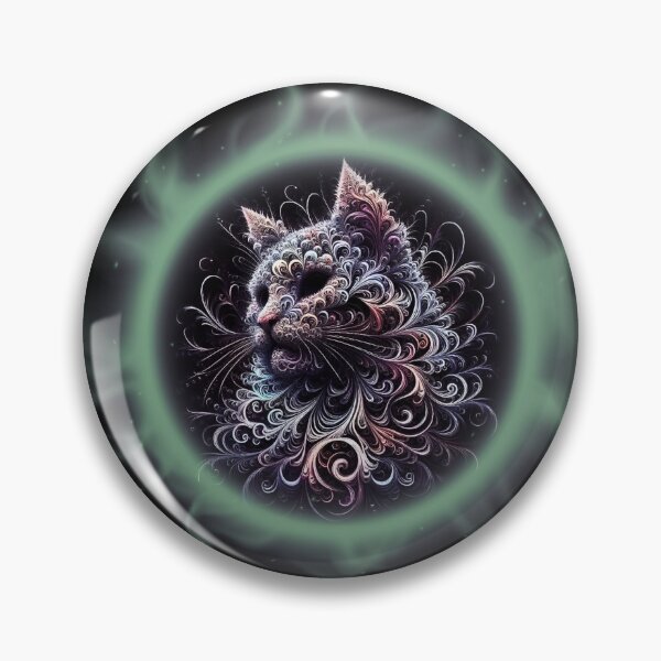 Item preview, Fractal Green Cat designed and sold by Vast-Designs.