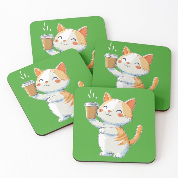 Item preview, Tabby cat coffee time designed and sold by Brendon987.