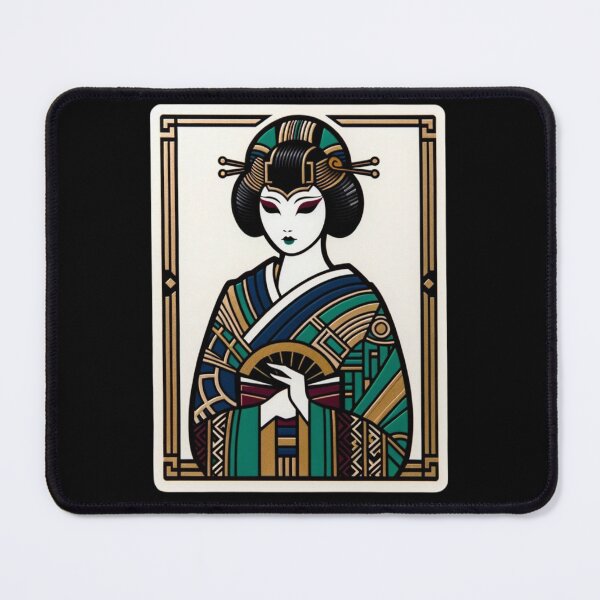 Item preview, Art Deco Geisha Print designed and sold by PinUpPizzazz.