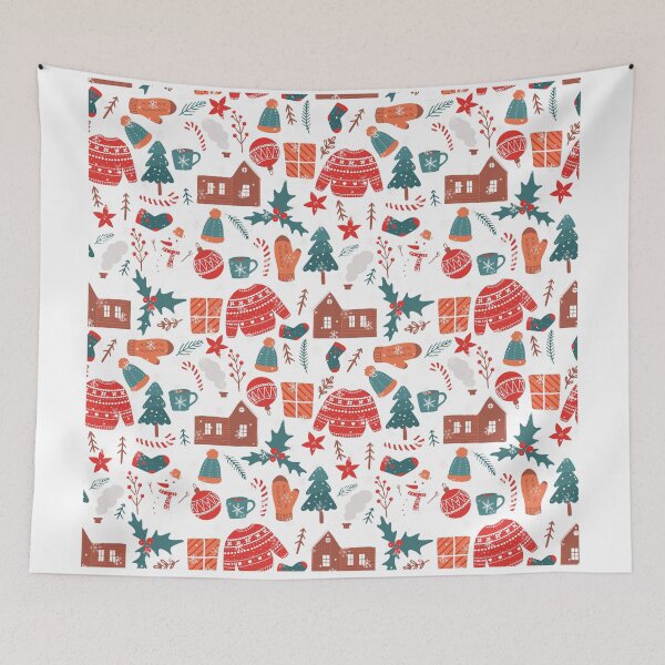 Item preview, Christmas house with tree and cup designed and sold by Anisha  Vaz.