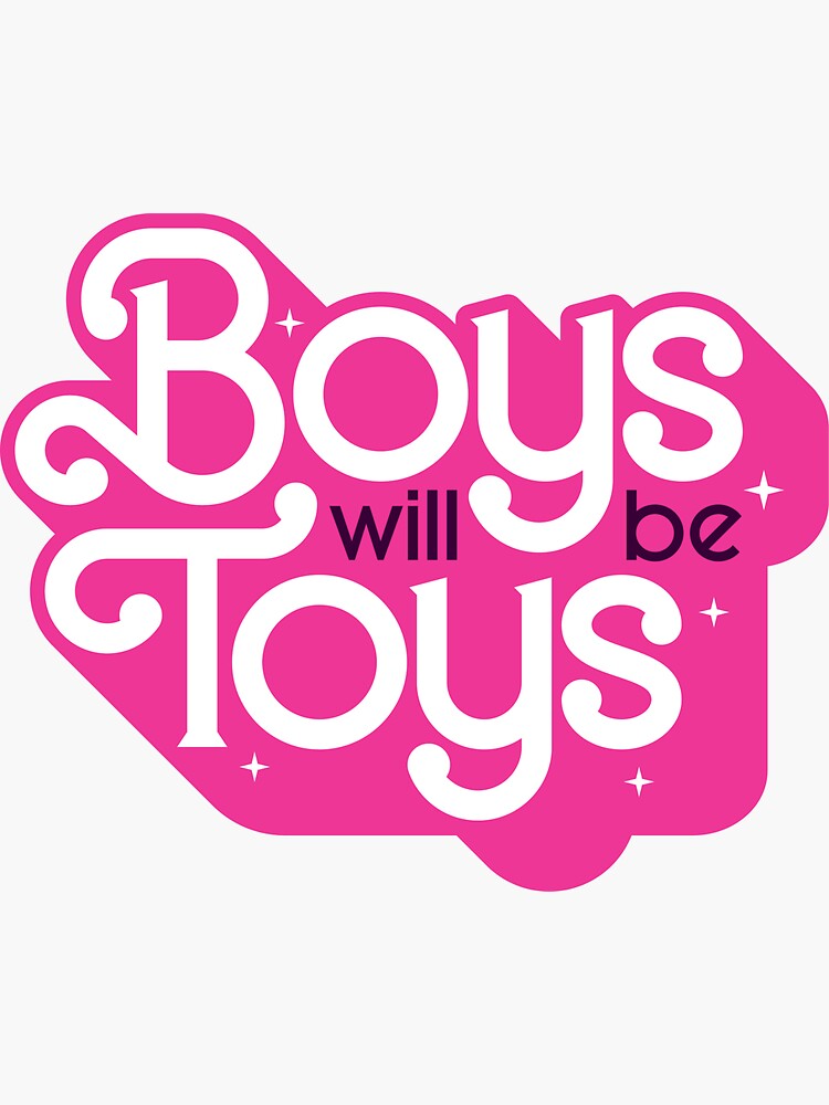 Thumbnail 3 of 3, Sticker, Boys will be Toys designed and sold by penandkink.