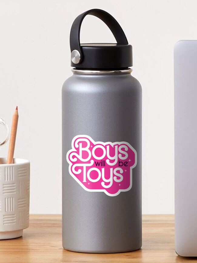 Thumbnail 1 of 3, Sticker, Boys will be Toys designed and sold by penandkink.