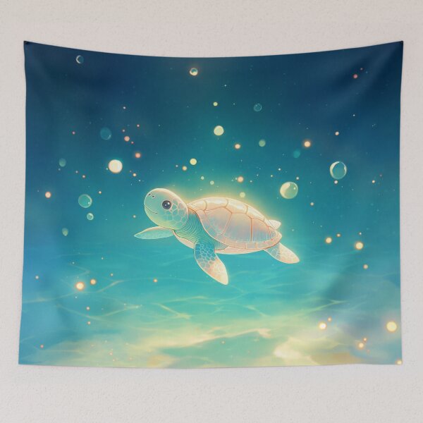 Item preview, Turtle Journey Through a Sunlit Sea designed and sold by AshiraCreations.