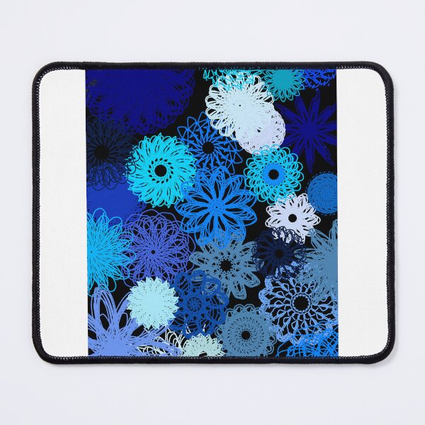 Item preview, Bright blue flowers designed and sold by Doodle-Creation.