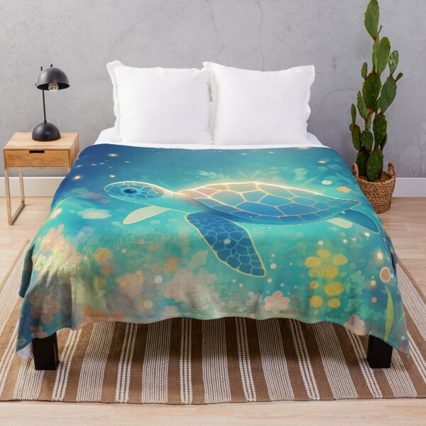 Item preview, Turtle Journey Through a Vibrant Undersea Garden designed and sold by AshiraCreations.
