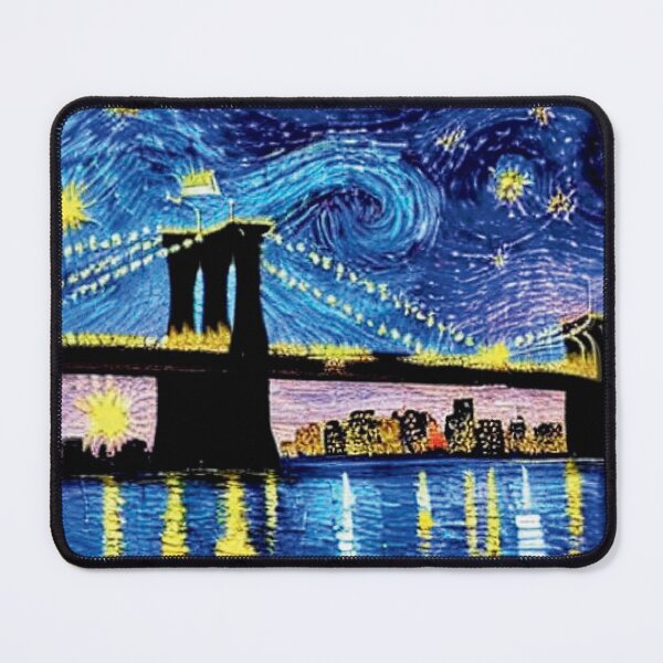 Item preview, Starry Night at the Brooklyn Bridge designed and sold by jglobal360.