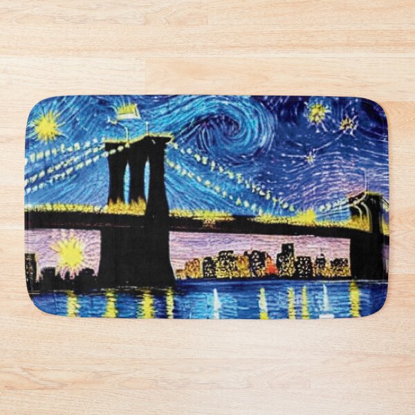 Item preview, Starry Night at the Brooklyn Bridge designed and sold by jglobal360.