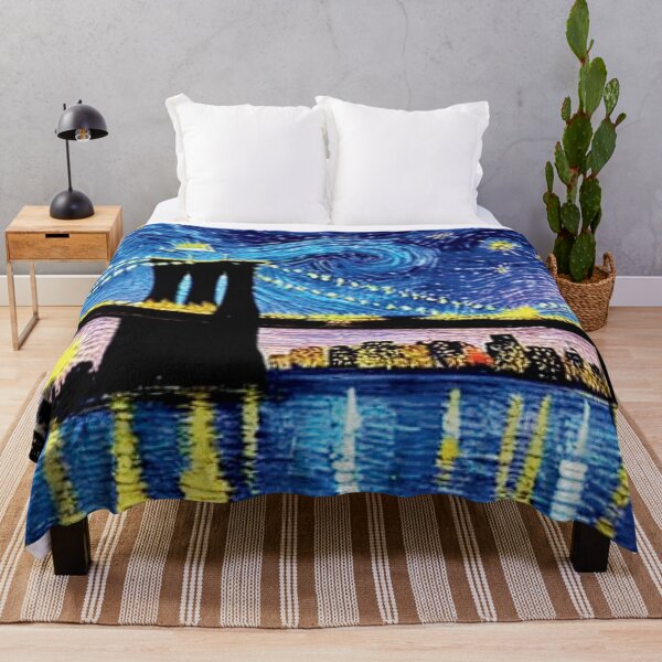 Item preview, Starry Night at the Brooklyn Bridge designed and sold by jglobal360.