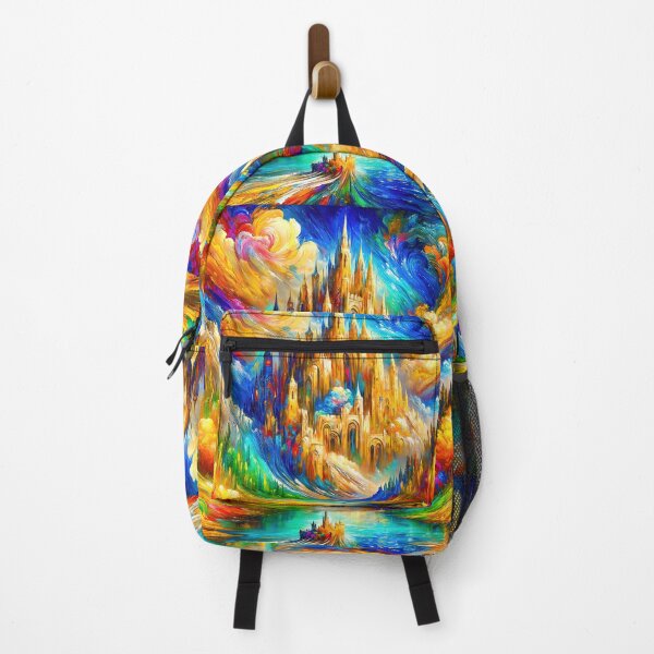 Item preview, Vibrant Fantasy Landscape with Grand Cathedral designed and sold by blackhalt.