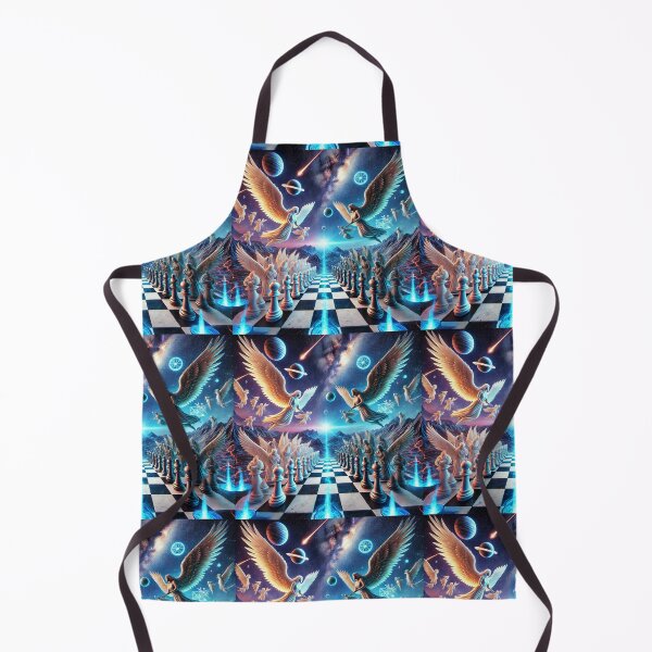 Item preview, "Angelic Chess Warfare – Battle Between Light and Darkness" designed and sold by Meta2Physical.