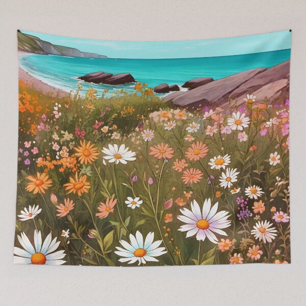 Item preview, Boho Wildflowers Cottagecore Countryside Coastal Wildflowers 1 of 4 designed and sold by Beachy.