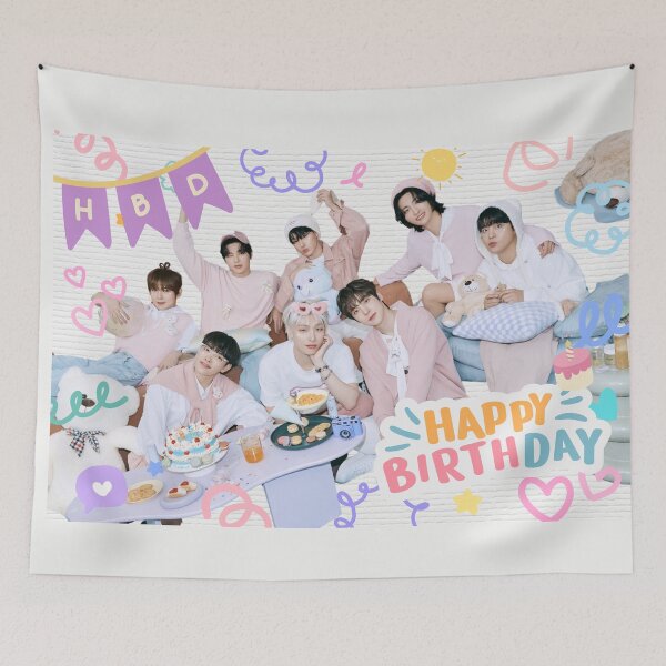 Item preview, Happy BIRTHDAY ATEEZ KPOP designed and sold by jaofnn.